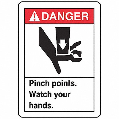 ACCUFORM LEQM013VSP Safety Label 5 inx3 1/2 in Vinyl PK5