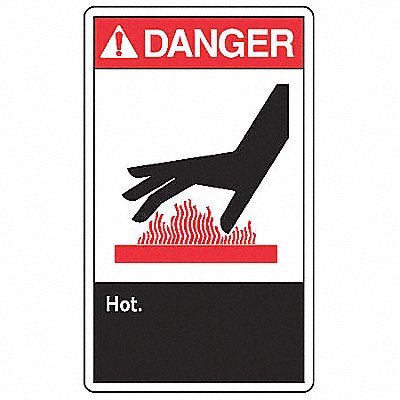 ACCUFORM LEQM011VSP Safety Label 3 1/2 inx5 in Vinyl PK5