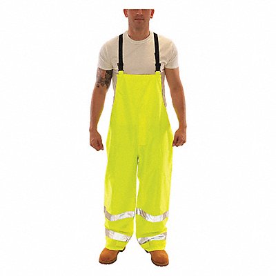 TINGLEY O23122 Rain Bib Overall Class E Yellow/Green M