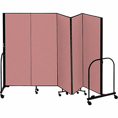 SCREENFLEX CFSL405DM F1882 Partition 9 Ft 5 In W x 4 Ft H Rose