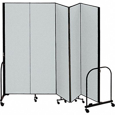 SCREENFLEX CFSL405DG F1882 Partition 9 Ft 5 In W x 4 Ft H Stone