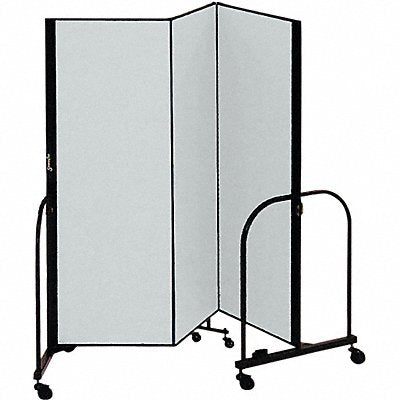 SCREENFLEX CFSL403DG F1876 Partition 5 Ft 9 In W x 4 Ft H Stone
