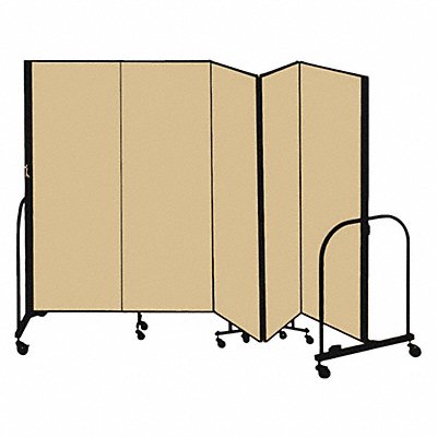 SCREENFLEX CFSL505DO F1883 Partition 9 Ft 5 In W x 5 Ft H Walnut