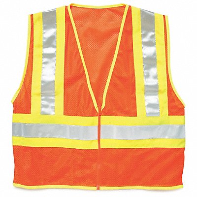 KISHIGO 10552X E6640 High Visibility Vest Class 2 2XL Orange