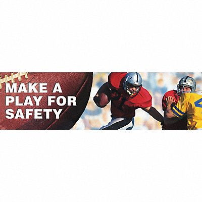 ACCUFORM MBR836 Safety Banner 28in x 96in Poly Sheeting