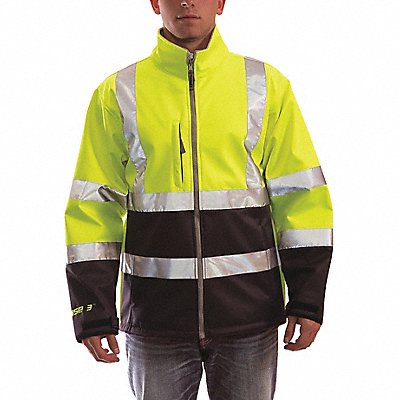 TINGLEY J25022 Breathable Rain Jacket Hi-Vis Ylw/Grn M