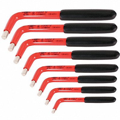 WIHA 13690 Hex Key Set L 3 23/32 in to 9 7/32 in