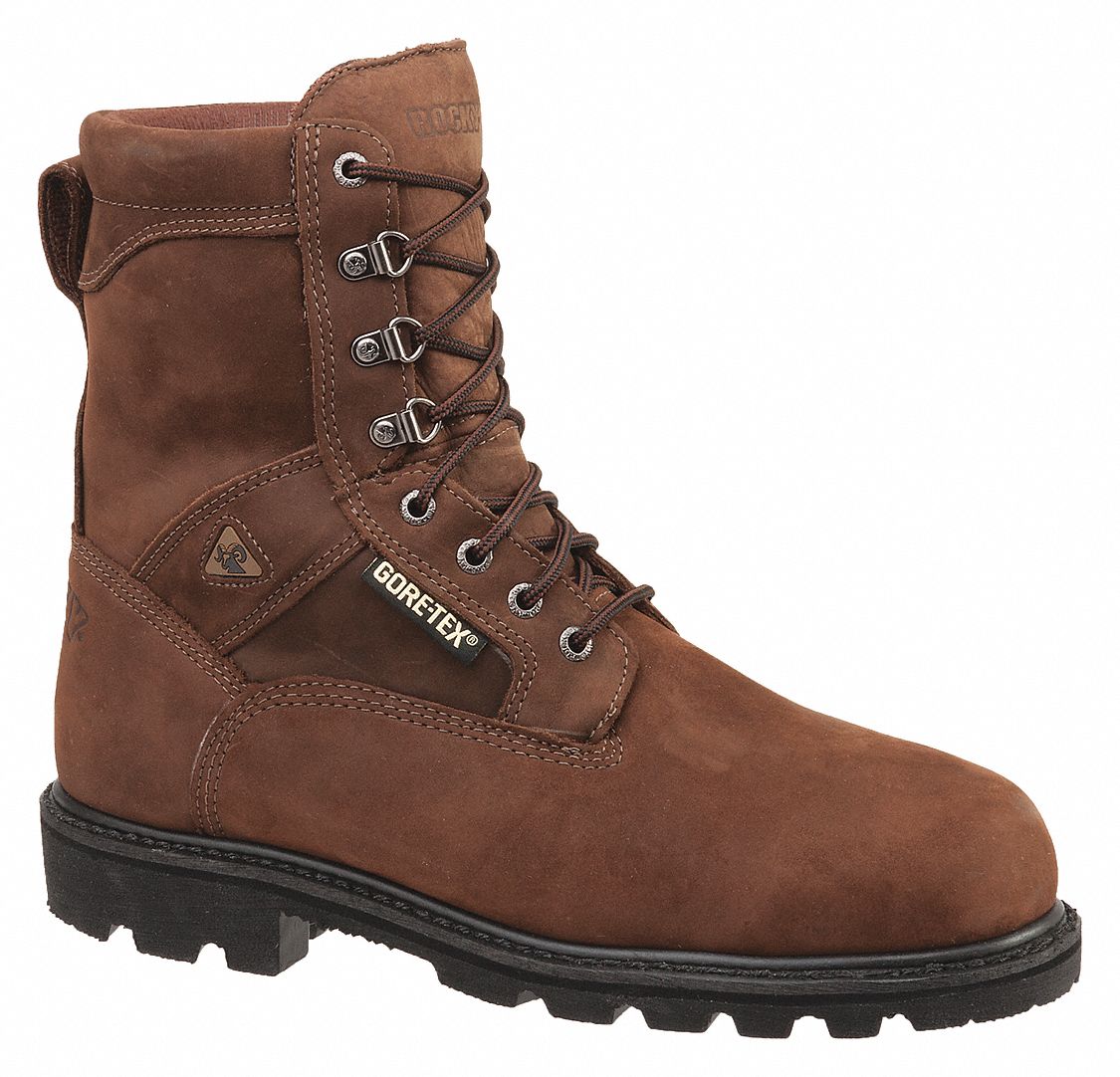 ROCKY FQ0006223 8-Inch Work Boot W 11 1/2 Brown PR