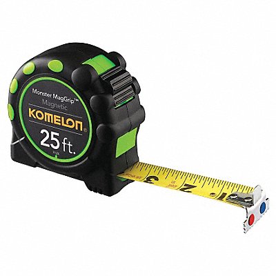 KOMELON 7125 Magnetic Tip Tape Measure 1 In x 25 ft