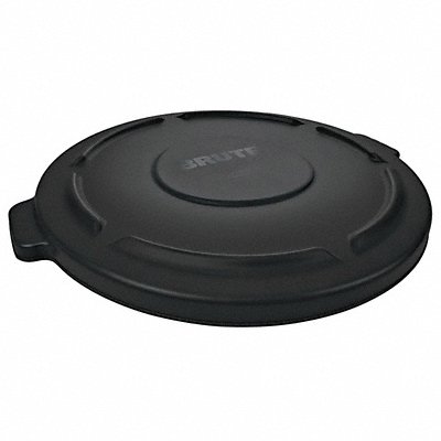 RUBBERMAID COMMERCIAL PRODUCTS FG261960BLA D1935 Garbage Can Top Flat Snap-On Closure Black