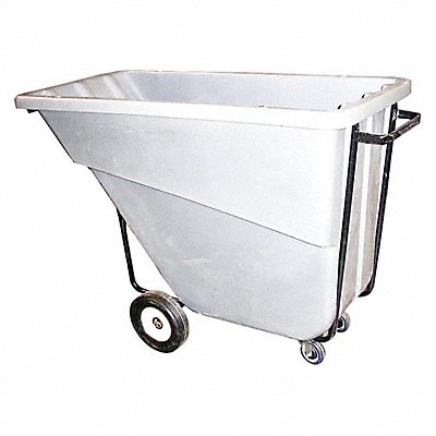 GRAINGER 58CUSWHITE Tilt Truck Medium-Duty 5/8 cu yd. White