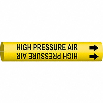 BRADY 4075B Pipe Marker High Pressure Air 7/8 in W