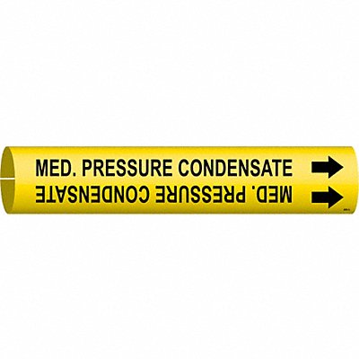 BRADY 4094A Pipe Marker Med. Pressure Condensate