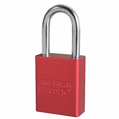 AMERICAN LOCK A1106KAS6RED E7786 Lockout Padlock KA Red 1-7/8 H PK6