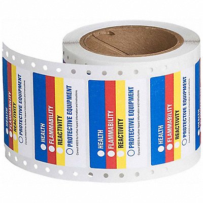 BRADY 99194 HMIG Label 3 in W 1-7/8 in H PK500