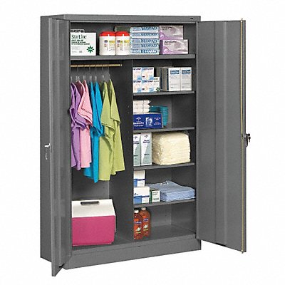 TENNSCO J1878SUCMEDGREY Storage Cabinet 78 x48 x18 MdGry 5Shlv