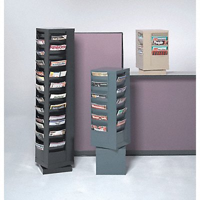DURHAM MFG 40995 Literature Rack Grey 20 Compartments