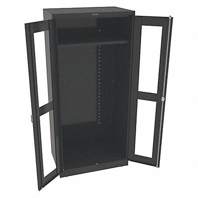 TENNSCO CVD2471BLACK Storage Cabinet 78 x36 x24 Black 1Shlv