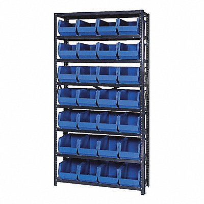 QUANTUM STORAGE SYSTEMS QSBU240BL E1498 Bin Shelving 12inx75inx36in Blue