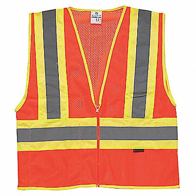 KISHIGO 1055M E6640 High Visibility Vest Class 2 M Orange