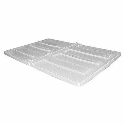 GRAINGER 22LIDWHITE Tilt Truck Lid White Fits 59-2/5 cu ft.