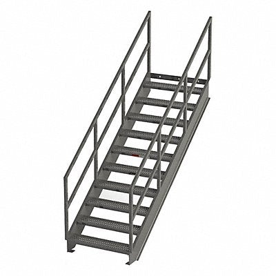 GRAINGER IS7736 Stair Unit Carbon Steel 11 Steps