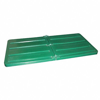 GRAINGER 11CULIDGREEN Tilt Truck Lid Green Fits 29-3/4 cu ft.