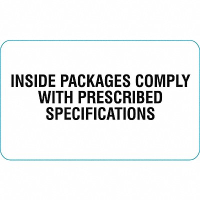 STRANCO INC HMSL3504P500 DOT Handling Label 4-1/2 Label W PK100