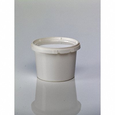GRAINGER 133839 Sample Container 500mL 81.23mm H WH PK48