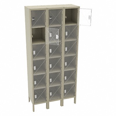 TENNSCO CBL61215123SAND Bx Locker 6x3Locker Sand 78 x36 x15 Unassembled