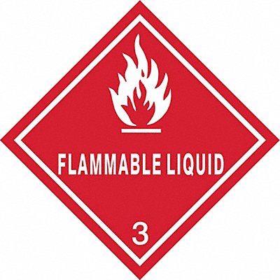 GRAINGER 9KFR5 DOT Container Label 4 Label W PK250
