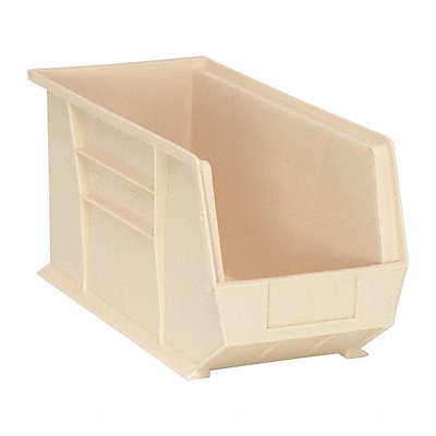 QUANTUM STORAGE SYSTEMS QUS265IV F0610 Hang and Stack Bin Ivory PP 9 in