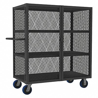 GRAINGER HTL2448DD36PU95 Mesh Security Cart 3000 lb 57x24x48