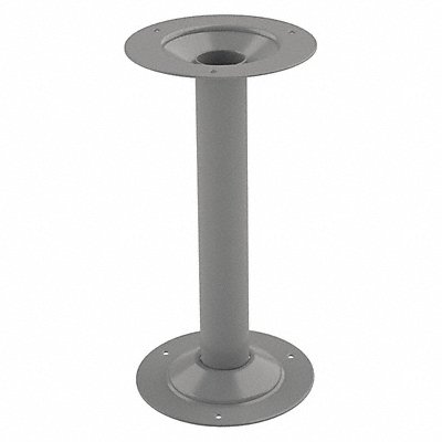 TENNSCO LBP1MEDGrey Bench Pedestal Rnd Grey 16 1/4 x8 1/4