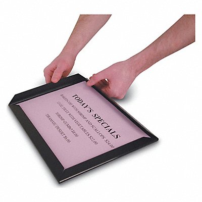 GRAINGER UVSNAP3624B Poster Frame Black 24 x 36