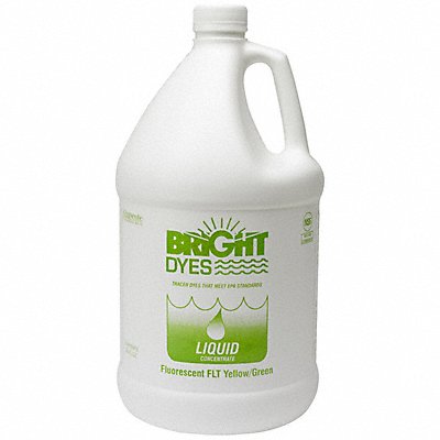 BRIGHT DYES 10600101G Dye Tracer Liquid Yellow/Green 1 Gallon