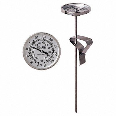 TEL-TRU LT225R823100884 Bimetal Thermometer 2 In Dial -40 to 70C