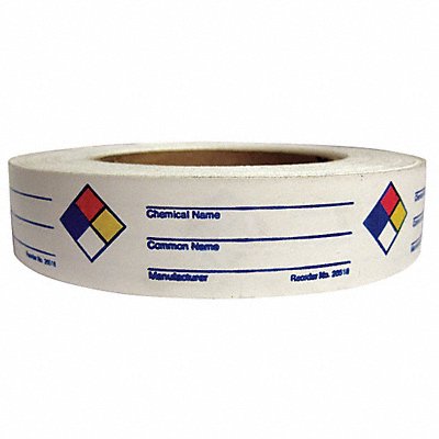 HARRIS INDUSTRIES 01LB26518 NFR Label 1 in H 3 in W PK720