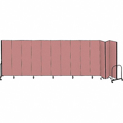 SCREENFLEX CFSL6813DM F1909 Partition 24Ft 1 In Wx6 Ft 8 In H Rose