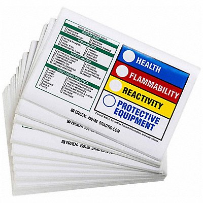 BRADY 99188 HMIG Label 4 in H 5-7/8 in W PK100