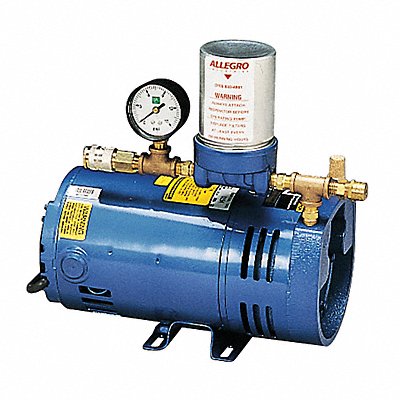 ALLEGRO 9806OBAC Ambient Air Pump Blue 12 1/4 hp