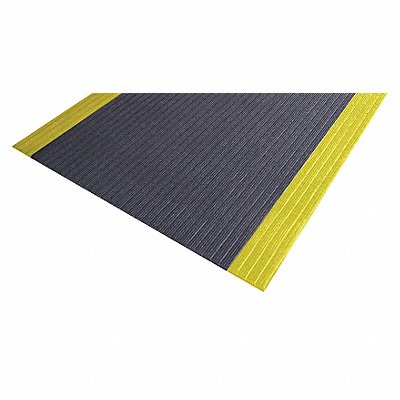 NOTRAX 410S0523BY Antifatigue Mat Black YllwBrdr 2ft.x3ft.