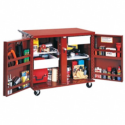 CRESCENT JOBOX 675990 Mobile Cab Bench Steel 43-7/8 W 26-7/8 D