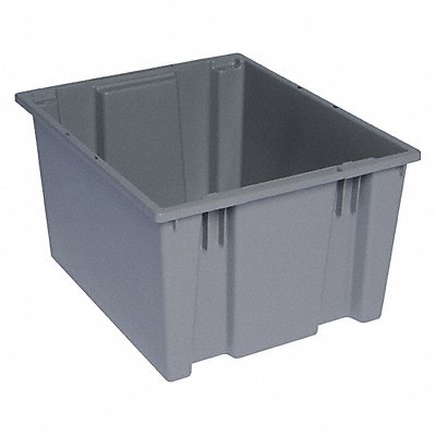 QUANTUM STORAGE SYSTEMS SNT195GY E1881 Stacking and Nesting Container Grey Solid PP