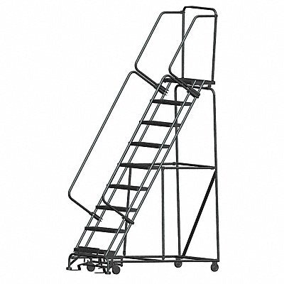 BALLYMORE WA093214X Lockstep Rolling Ladder Steel 90 In.H