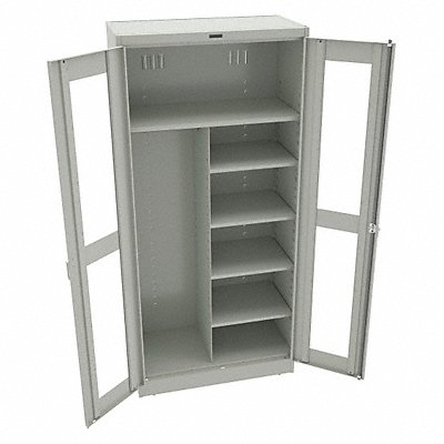 TENNSCO CVD7814LIGHTGREY Storage Cabinet 78 x36 x18 LtGry 5Shlv