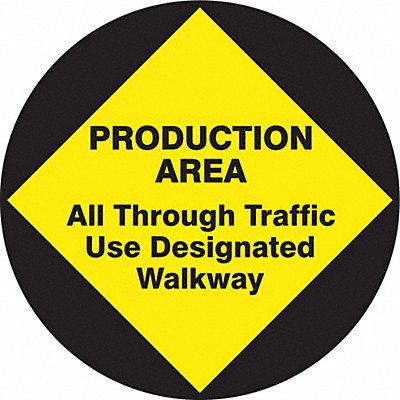 ACCUFORM MFS717 Slip-Gard Round Floor Sign 17 X17