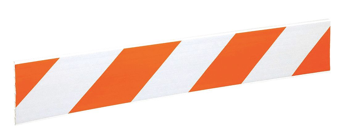 GRAINGER 8T3B0411R Barricade Panel Single Side Right 48x1x8