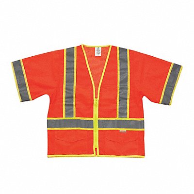 KISHIGO 12433X High Visibility Vest Class 3 3XL Orange