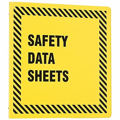 BRADY BR753Y Binder English 2-1/8 in D Polyethylene